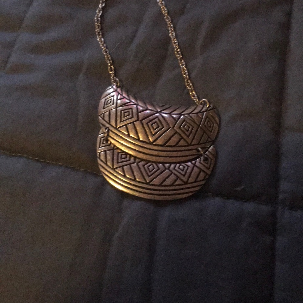 Silver costume Necklace